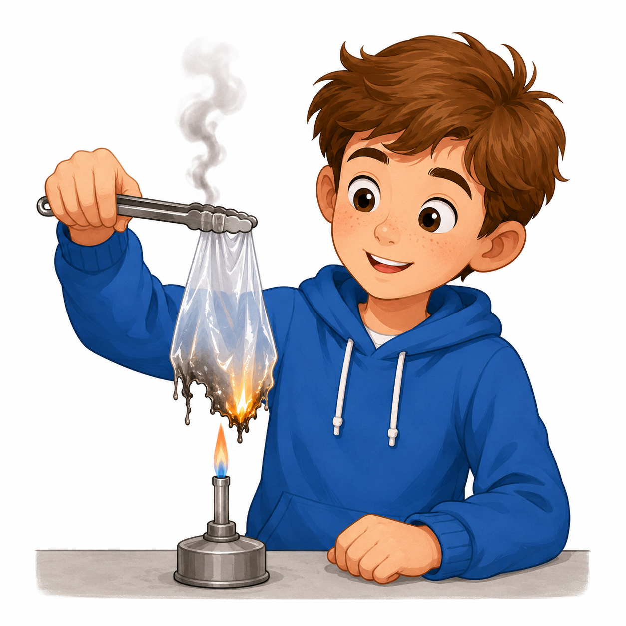 Combustion du plastique
